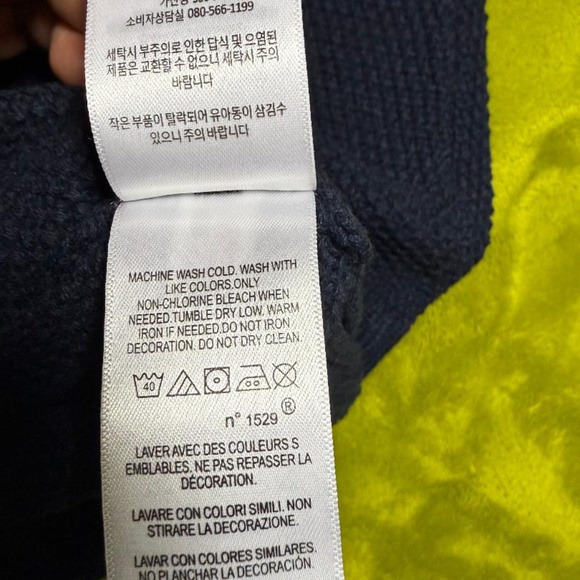 NWT Polo Ralph Lauren Men's Cotton Knit Crewneck Sweater In Blue Large - Picture 10 of 14